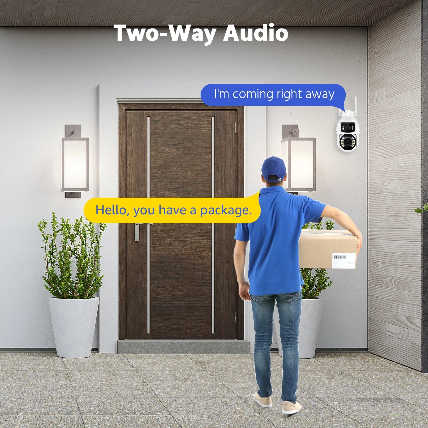 ANNKE 3 Inch 10MP PTZ Dual lens Smart WIFI camera Dual Lens Smart Home Security Wireless Alarm CCTV Surveillance Outdoor Camera