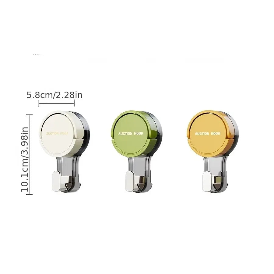 Strong Vacuum Suction Hooks Traceless No-Drilling Adhesive for Home Bathroom Kitchen Door Back Toilet Area Purpose Strong Hold
