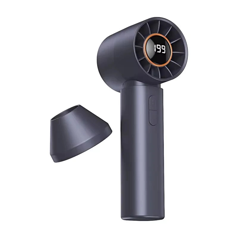 Hot New High Speed Folding Refrigeration Fan, Digital Display Mini Portable USB Charging Fan, High Wind Power Handheld Fan