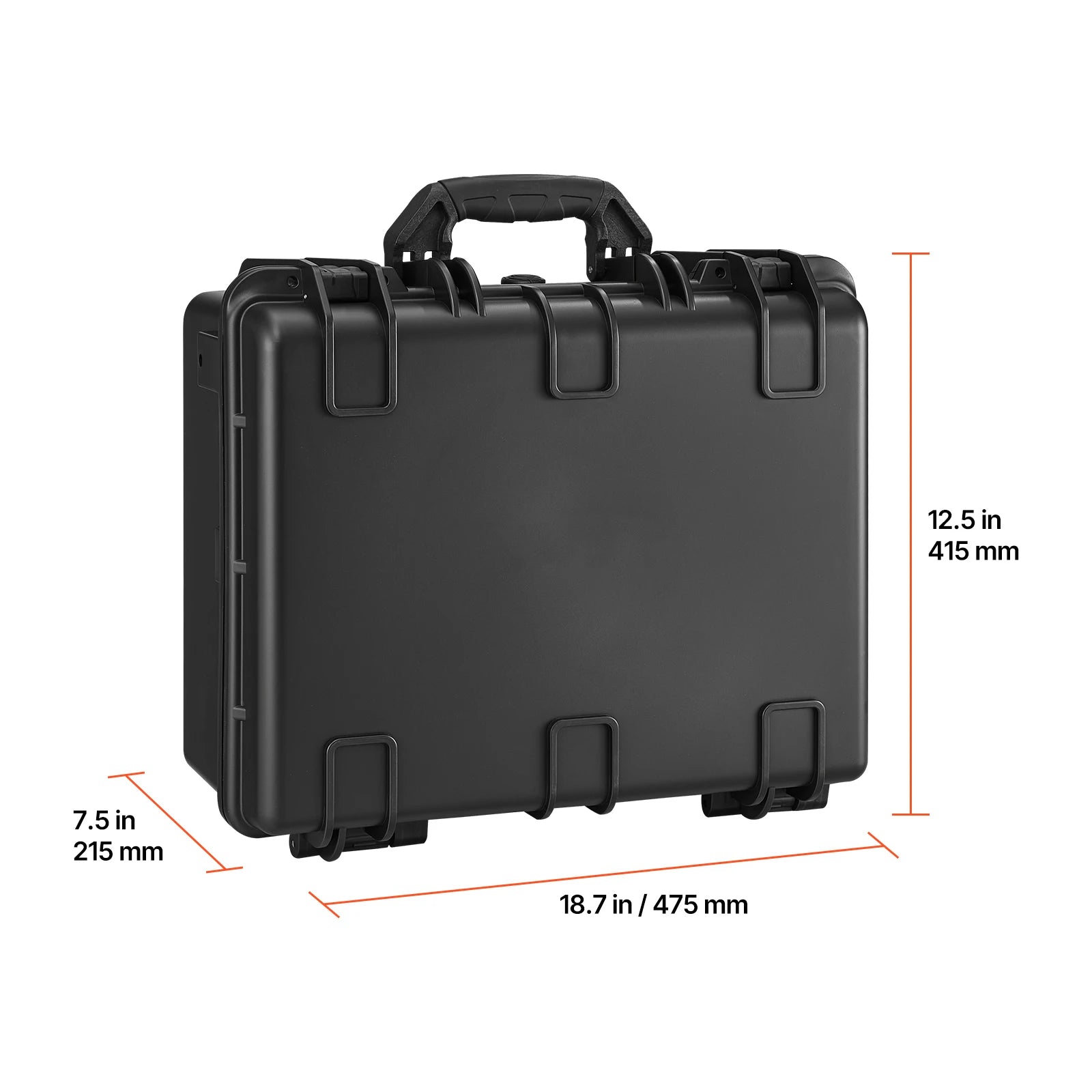 SucceBuy Hard Pistol Case Hard Gun Case with XPE Foam Lining Waterproof Pistol Box with Customizable Interior for Gun Lenses