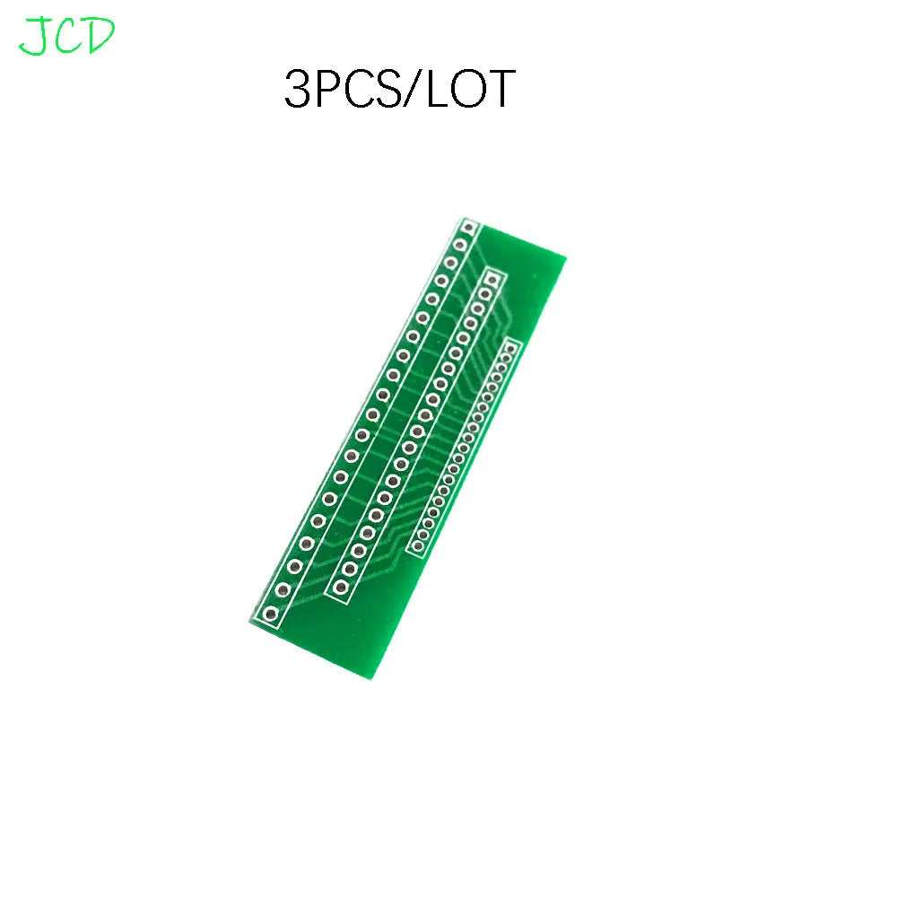 3PCS For Single And Double Row Pin PCB Adapter Board 1.27/2.0/2.54mm With  Spacing Of 10P/20P For Mutual Conversion 0.05/0.1Inch