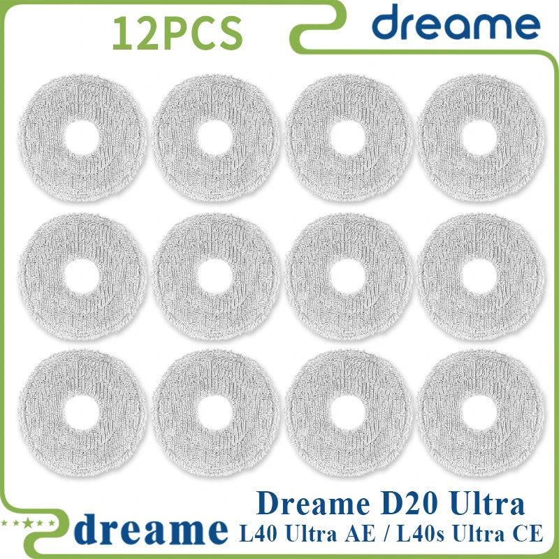 Fit For ( Dreame L40 Ultra AE / Dreame L40s Ultra CE / Dreame D20 Ultra ) Vacuum Parts Main Side Brush Filter Mop Cloth Dust Bag