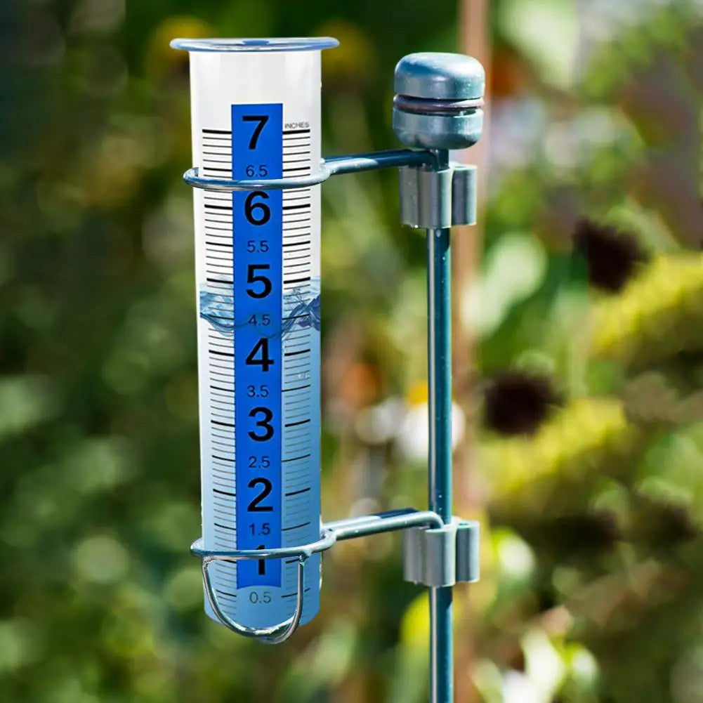 1/2PCS Rain Gauge 7" Capacity Clear Water Gauge for Rain with Large Numbers Scale Crack-Resistant Outdoor for Yard Garden Lawn