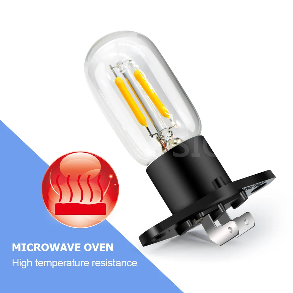 2A 110-130V Microwave Oven Bulb Ovens Light LED Bulb Universal Global Lamp Bulbs Base 25W For Microwave Oven Kitchen Parts