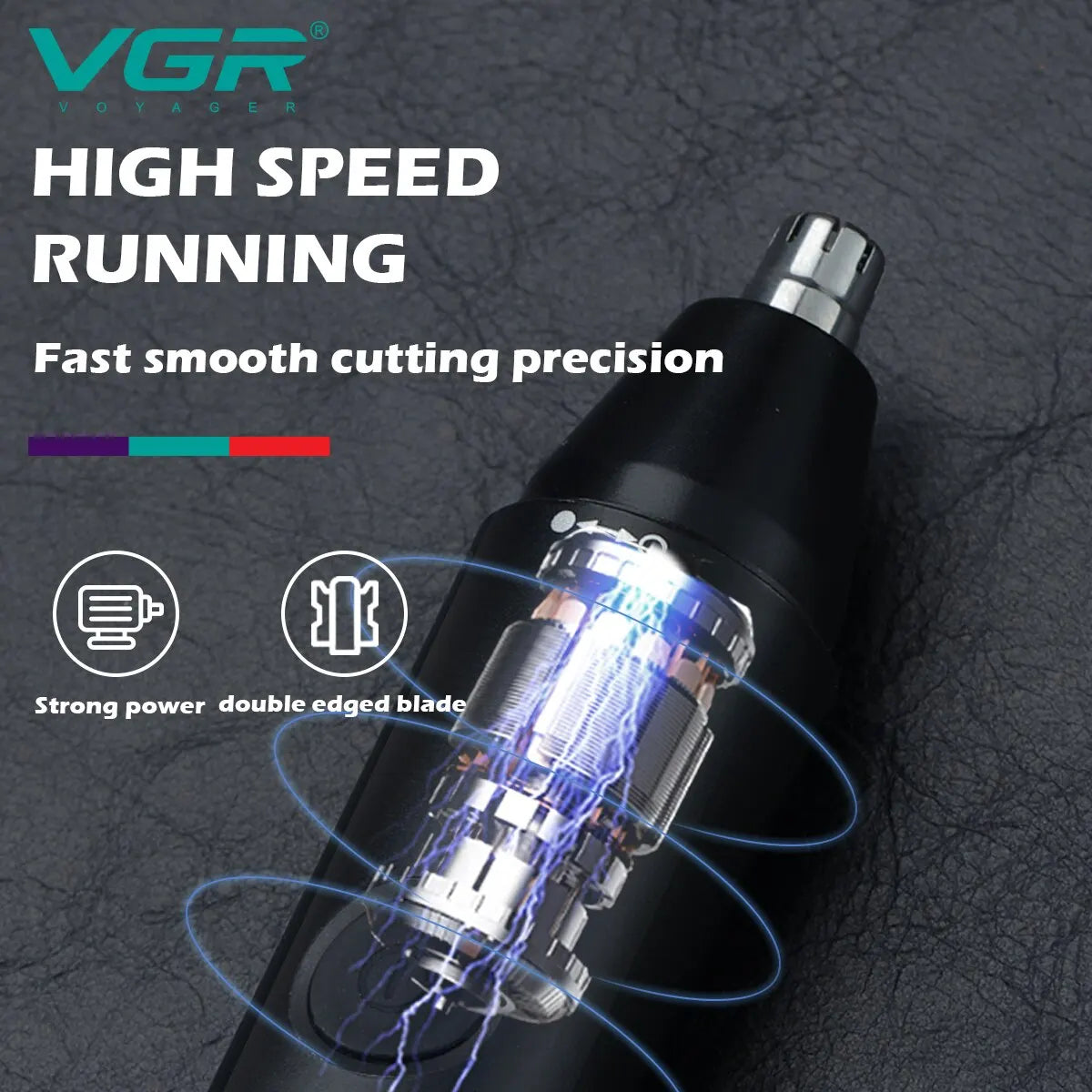 VGR Nose Hair Trimmer Professional Mini Hair Trimmer Electric Nose Trimmer 2 In 1 Rechargeable Waterproof V 613