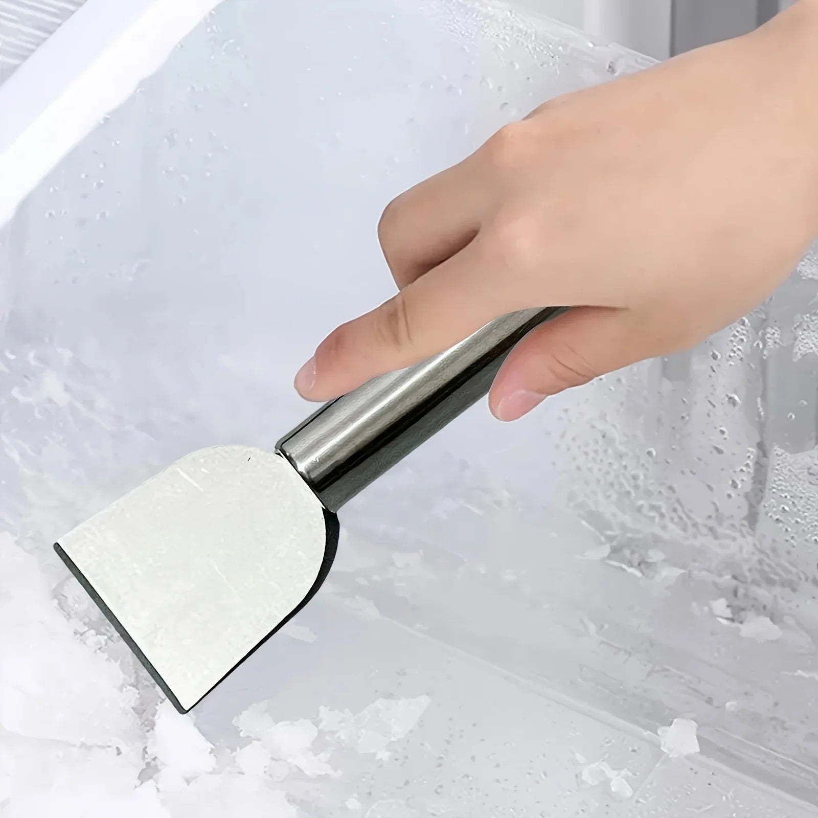 Versatile Cleaning Scraper Durable Metal Glue Remover Snow Shovel for Kitchen, Bathroom and Home Use
