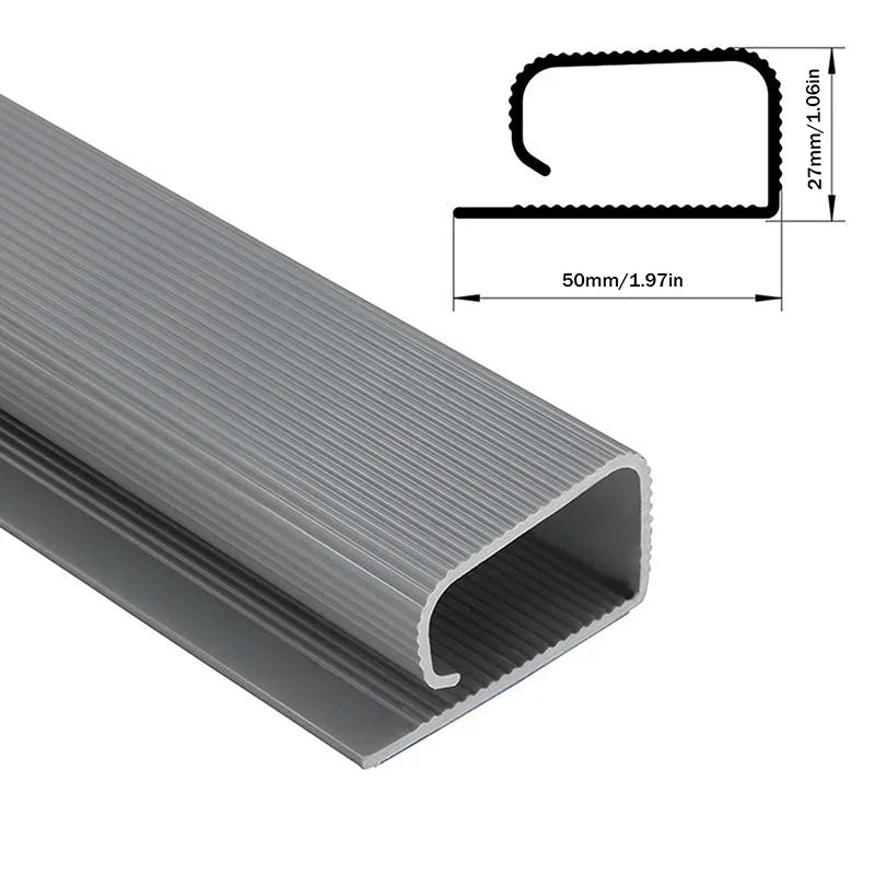 Self-Adhesive Under Desk Cable Raceway – 40cm/15.75in PVC Cord Organizer Strip, Hide Wires for Office and Home