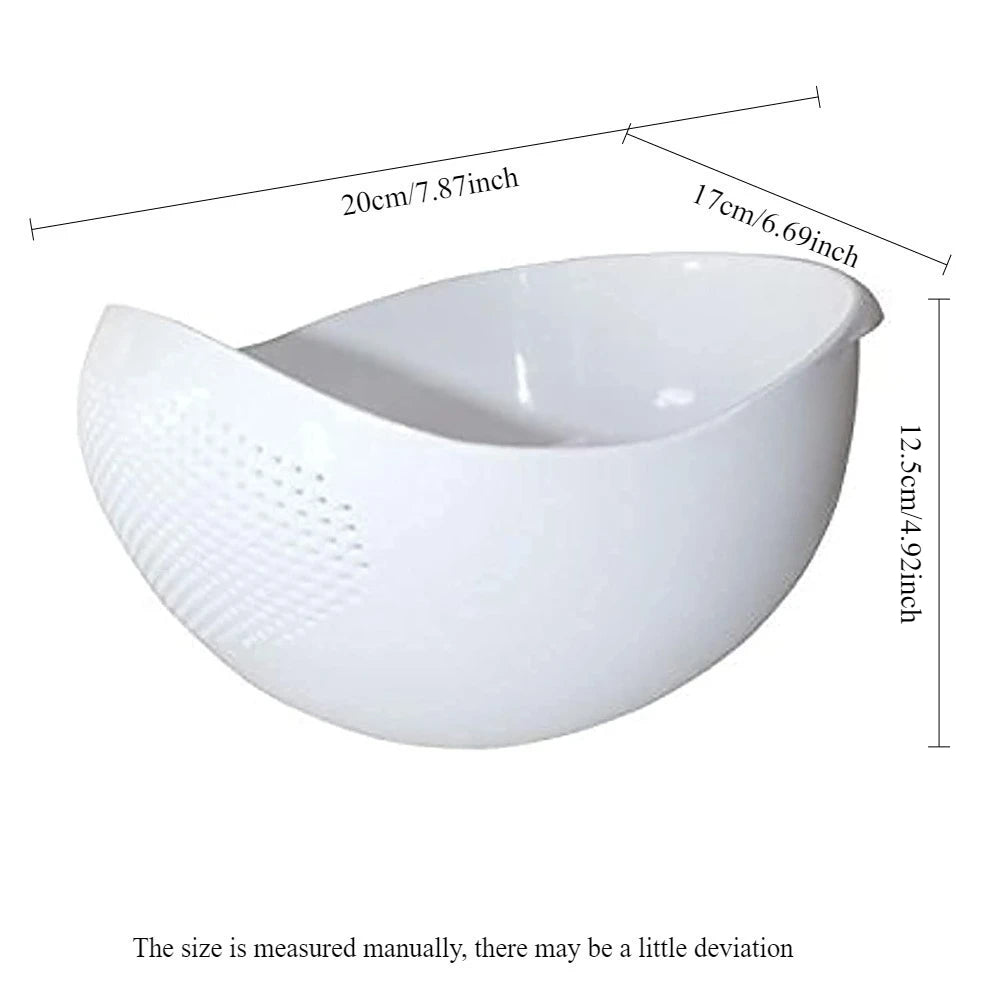 RiceWashingMachine Drain Basket Multifunctional Vegetable Washing Spray Family Kitchen Essential for Vegetables Fruits and Pasta