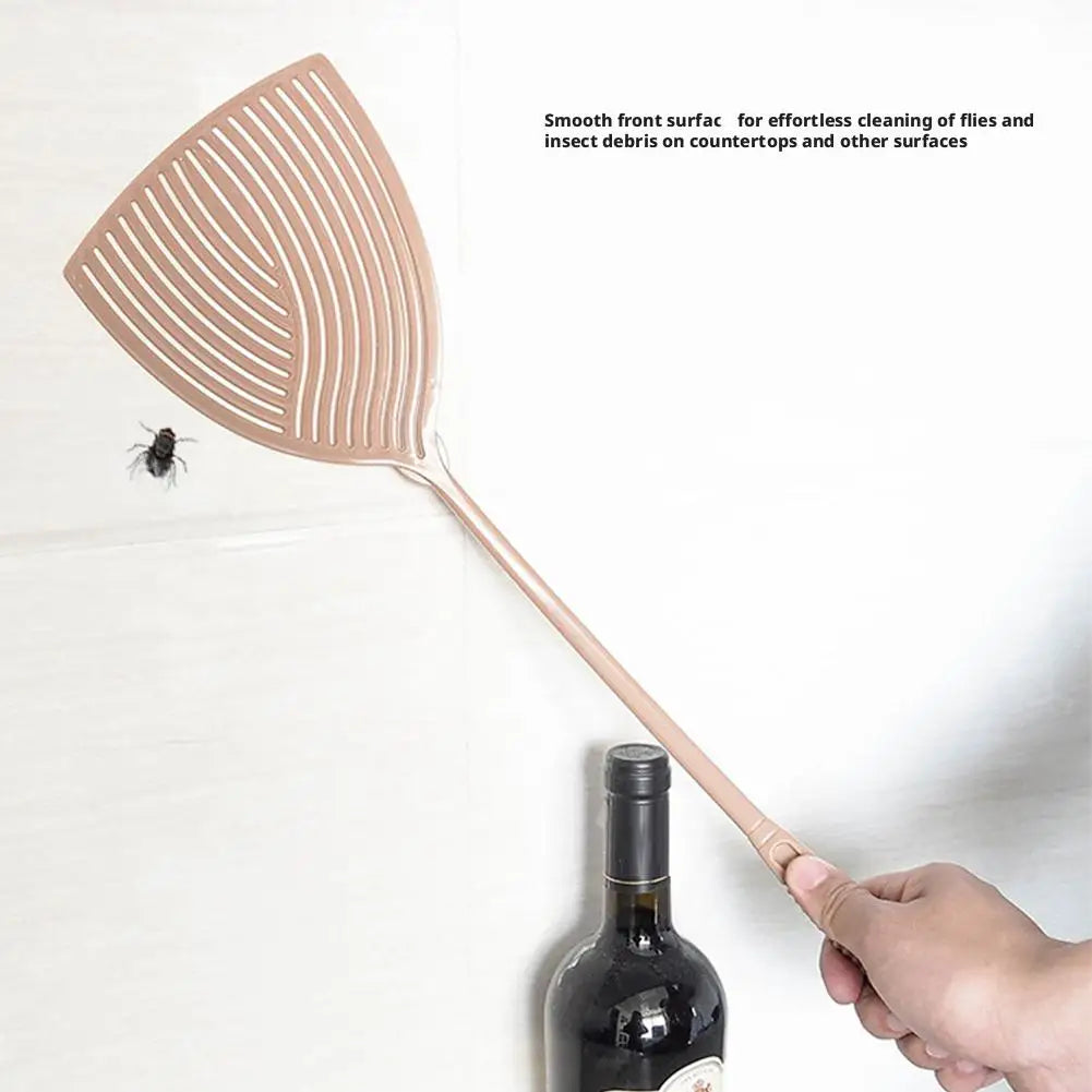 Thickened Striped plastic fly swatter Long Handle Insect Mosquito Mosquito Killer Repellent Tool Home Kitchen Daily Tool
