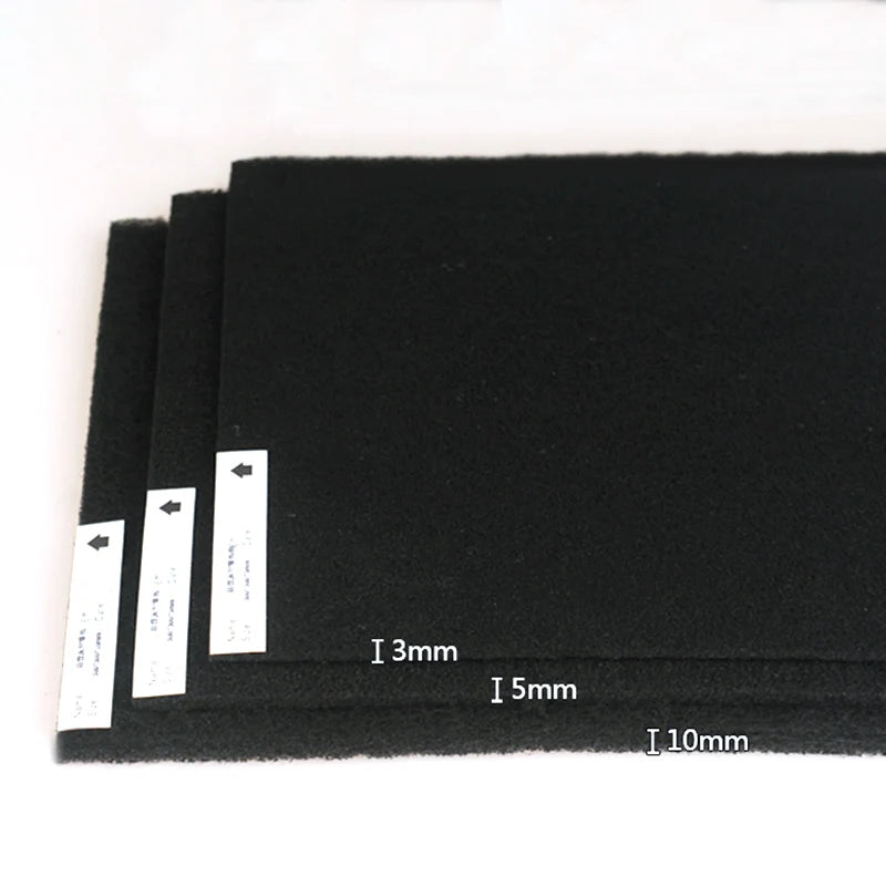 High Density Car Air Conditioner Activated Carbon Foam Filter Purifier Universal Water Filter Sheet Cooker Hood Extractor Filter