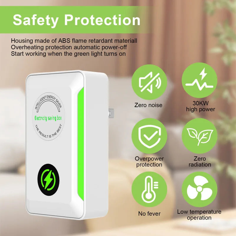 2026 Power Saver Box/Zero Noise Design/Smart Energy Saving/Stable Voltage For Home/Office/Household Appliances/Family