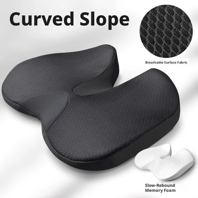 Mousse à Mémoire De Forme Coussin Support Coccygien Confortable Pour Bureau Voiture Soulagement Douleur