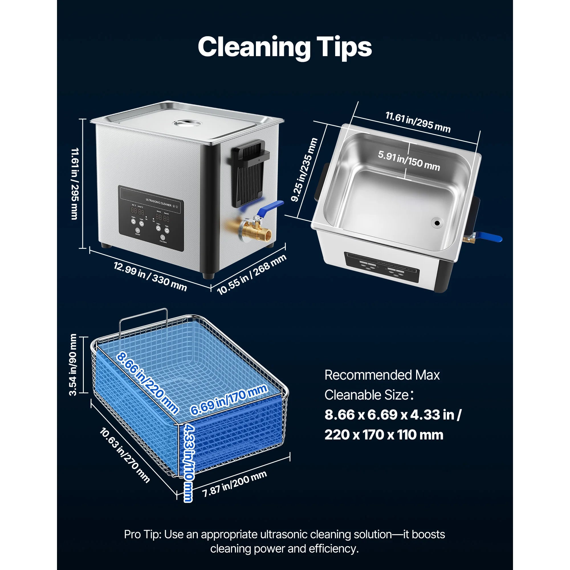 SucceBuy 6L 10L 15L 30L Ultrasonic Cleaner Stainless Steel Ultrasonic Cleaning Bath Machine for Watches Razors Jewelry Coins
