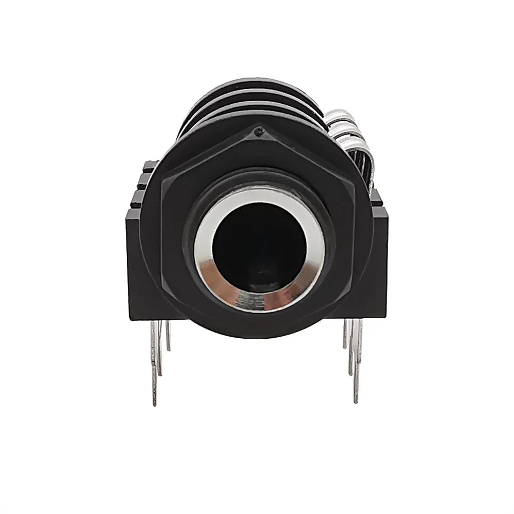1/2/5/10Pcs 6.35mm Jack 1/4" 6Pin Stereo Female Headphone Socket Audio Plug Microphone Jack Thread PCB Panel Mount Connectors