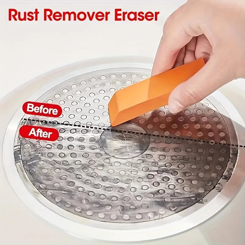5Pcs Effortless Rubber Scrubber Magic Cleaning Eraser - Safe Uncharged Stain and Rust Remover for Bathroom Glass, Kitchen Pots