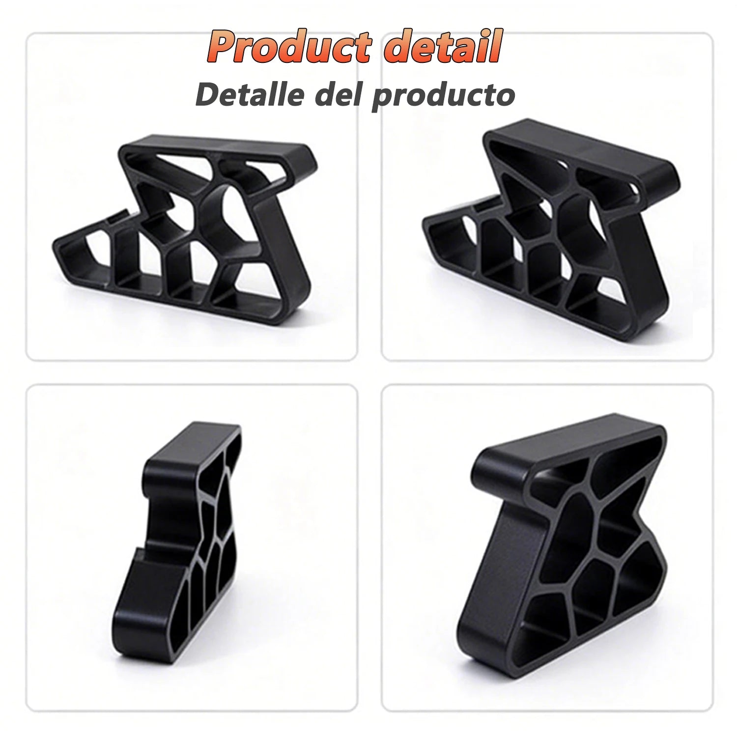 Heavy Duty Door Stopper Non-Slip Balcony Window Door Wedge Easy Install for Home Office Bathroom Kitchen, Track Lock & Anti-Slam