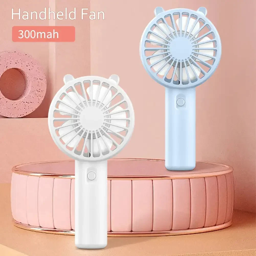 Mini USB Charging Handheld Fan Desktop Small Fan With Mobile Phone Holder Portable And Simple Outdoor Small Fan