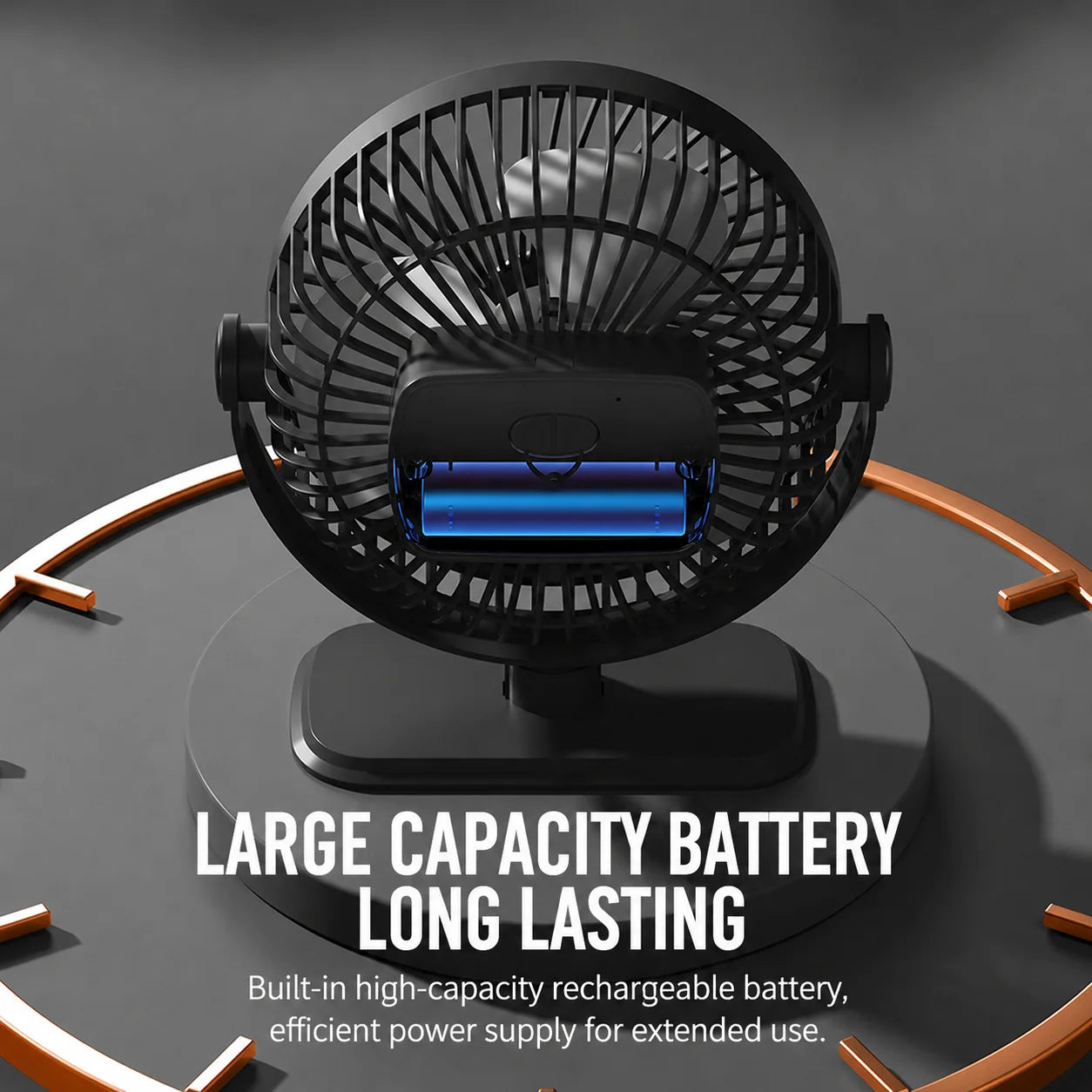 Desk Fan Portable USB Fan 360° Adjustable Cooling Fan Mute 3 Speed Adjustment Ultra Quiet Suitable For Home Desk Office 2026