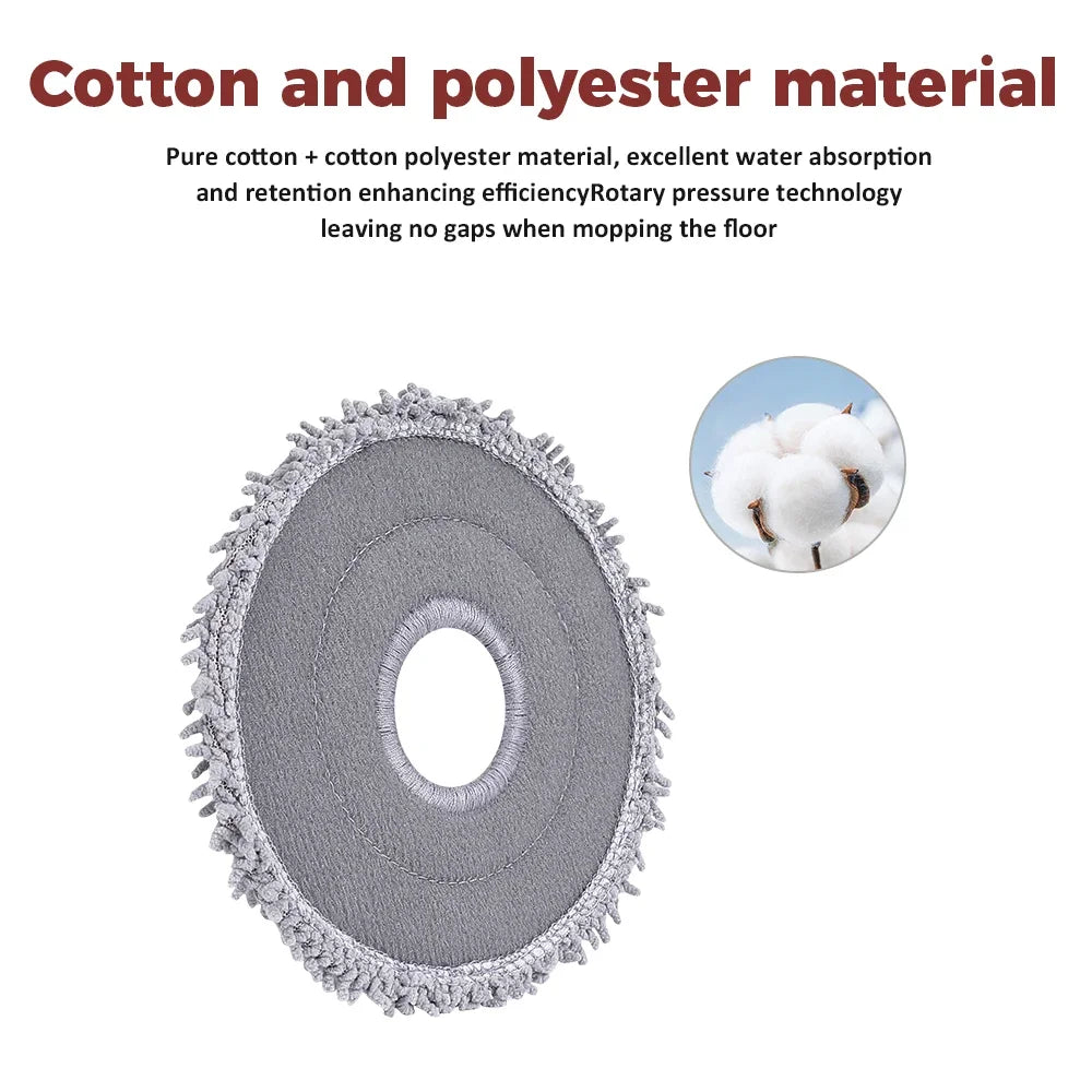 Mop Pads for Roborock G20s Ultra/P20 PRO/P10 PRO/Saros 10R/Qrevo Curv/Qrevo Edge/Q Revo/Qrevo MaxV/QV 35A Robot Vacuum Mopping