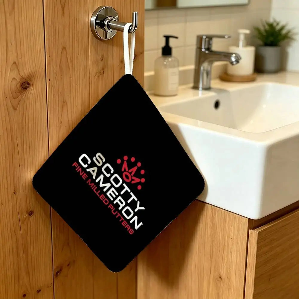Sign Hanging Style Polyester Hanging Kitchen Hand Towel Durable Wear Resistant  Versatile Use Throughout Home S-cotty C-ameron