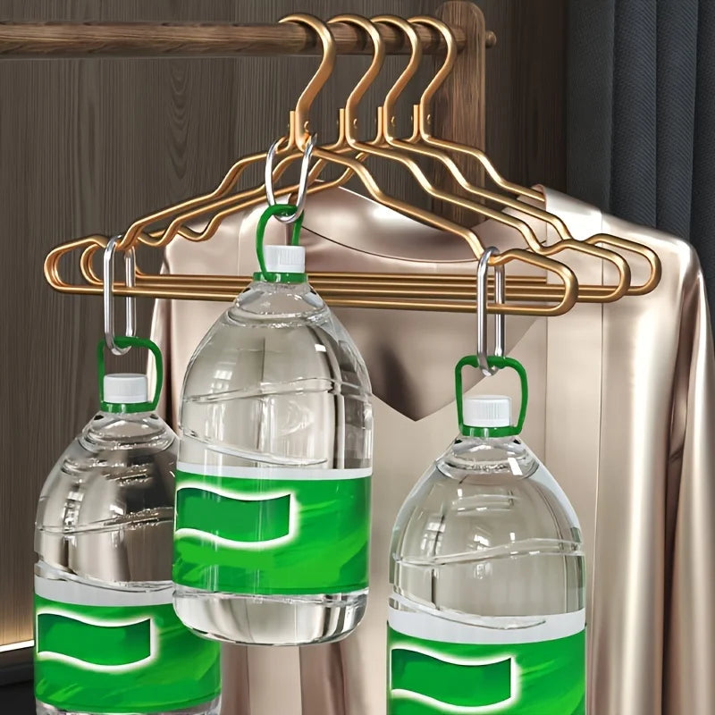 5/10pcs Golden Durable Children Clothing Aluminum Alloy Clothing Hanger Domestic Adult Hanging Coat Hanger Supplies Organizer