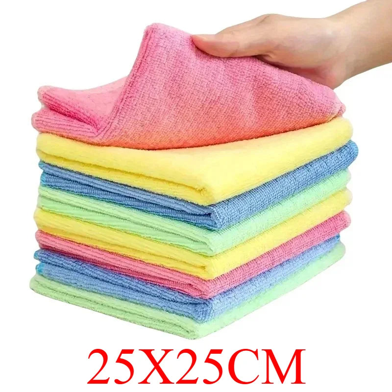 Premium Quality 3/5/10/20-Pack Cleaning Cloths - Soft Microfiber Towels for Kitchen, Car, & Desktop Cleaning - Stain Resistant