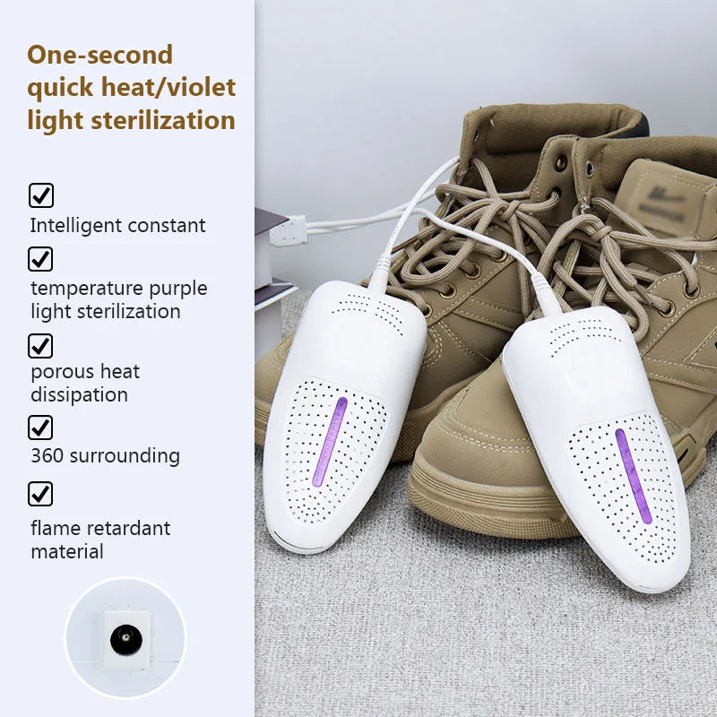 Electric Shoe Dryer USB Intelligent Quick Drying Deodorizing Sterilizing Dryer for Shoes Home Shoe Warmer Heater Footwear Dryers