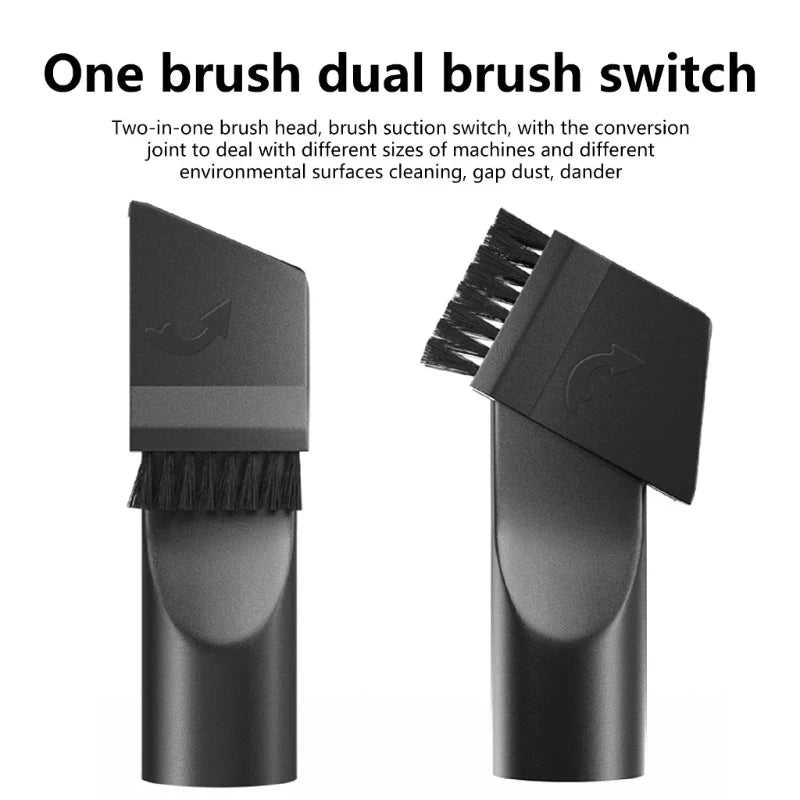 For Universal Vacuum Cleaner Brush Nozzle 32 &35mm Brush Head Cleaning Tool Long Flexible Flat Slim Suction Nozzle Head For Bed