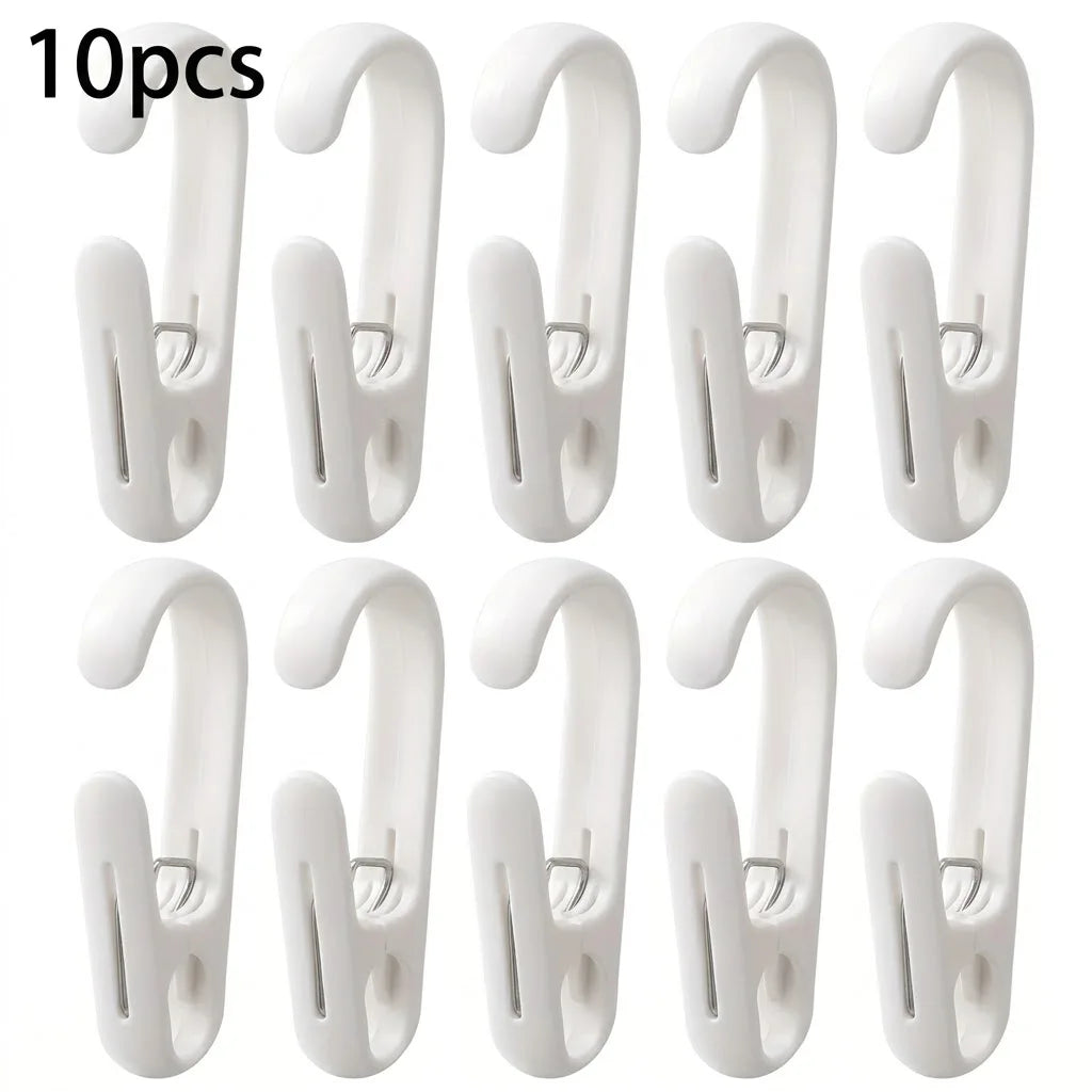 Multi Purpose Plastic Clamps Portable Hanging Hooks Clips Home Kitchen Bathroom Towel Curtain Storage