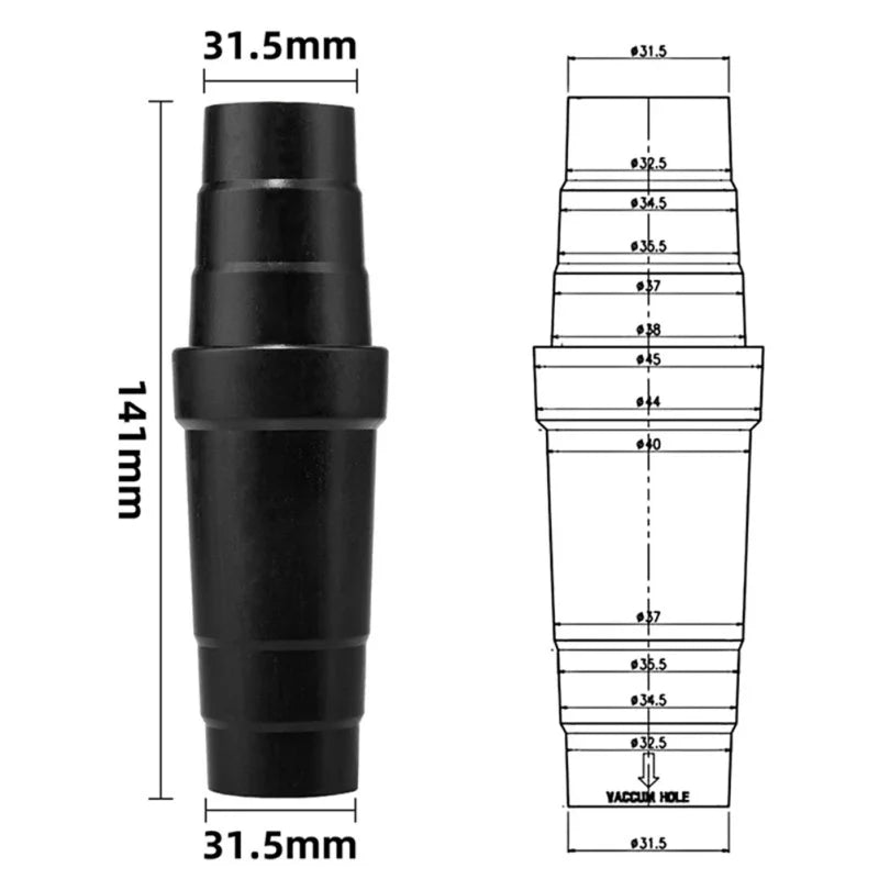 1/3pcs Dust Extraction Hose Connector Adapter Universal 31.5mm Reducer Attachment for Power Tool/Sander and Vacuum Cleaner