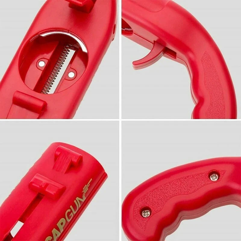 Portable Cap Gun Creative Flying Cap Launcher Beer Opener Bar Tools Beverage Opener Shaped Cap Opener Tool Kitchen Accessories