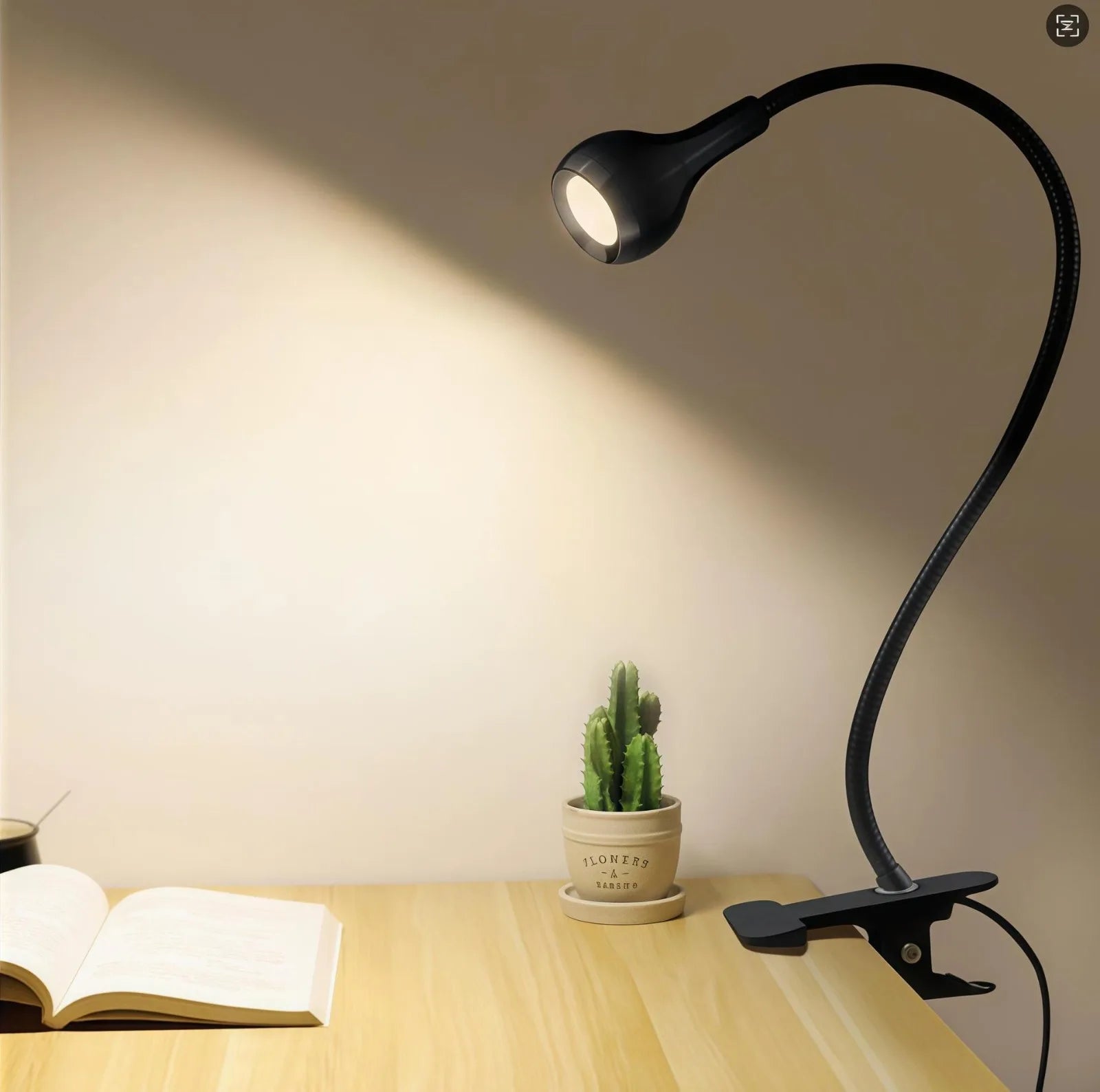 USB LED Table Lamp Reading Book Lights Home Flexible Night Lights For Bedroom Bedside Living Room Office Lighting Desk Lamp With Clip Holder Luminaria