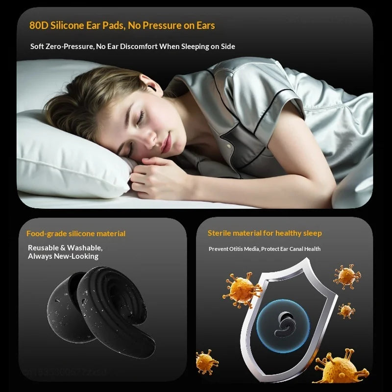 Dreamlight Adaptive Noise-Canceling Earplugs Soft Comfortable Soundproofing Protection Earplugs Set Side Sleeping Artifact