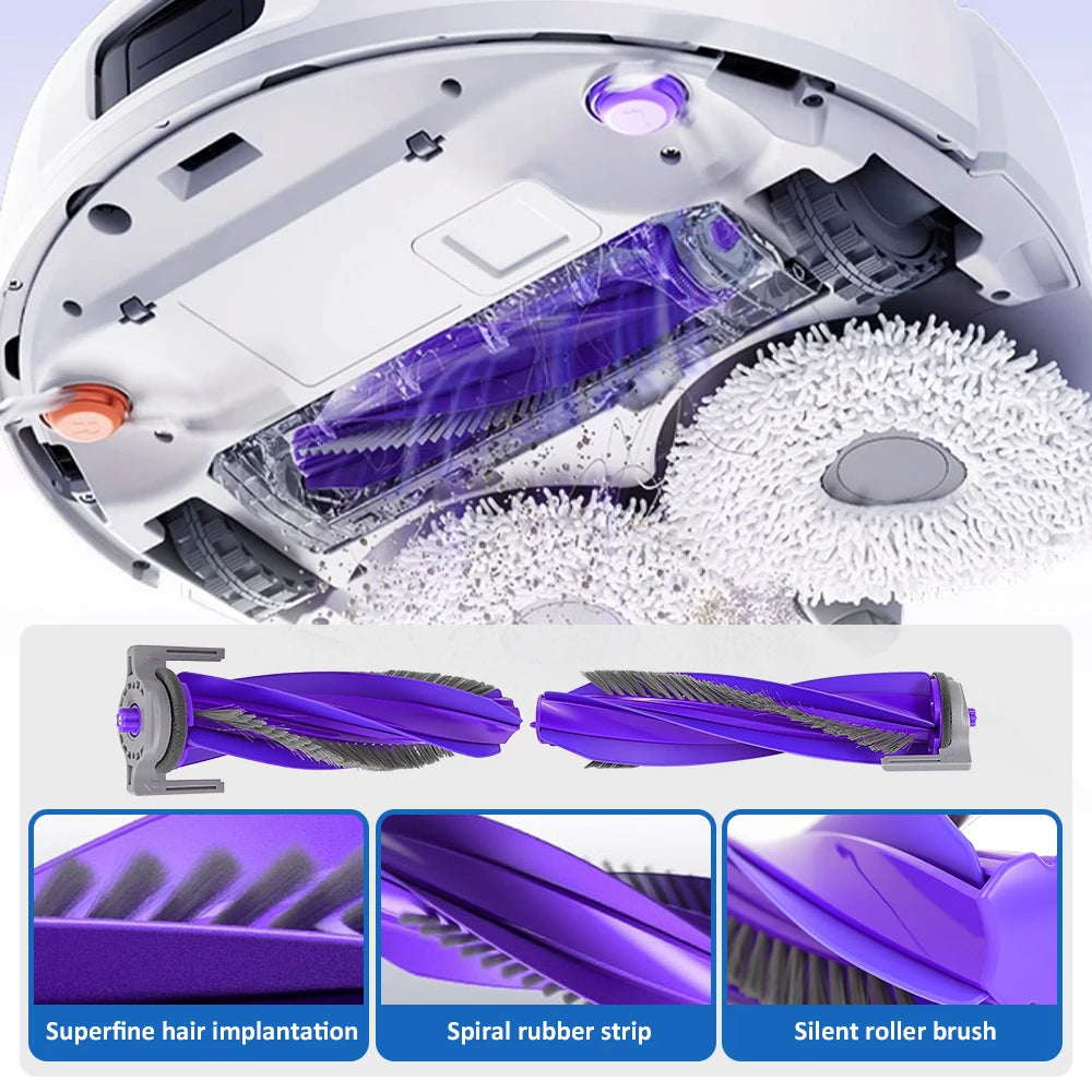 Main Roller Brush For Narwal Freo X Ultra/Freo X Plus/Freo Z Ultra/For Narwal Flow/J4/Lite/J5/J5X/J6 Robot Vacuum Cleaner Part