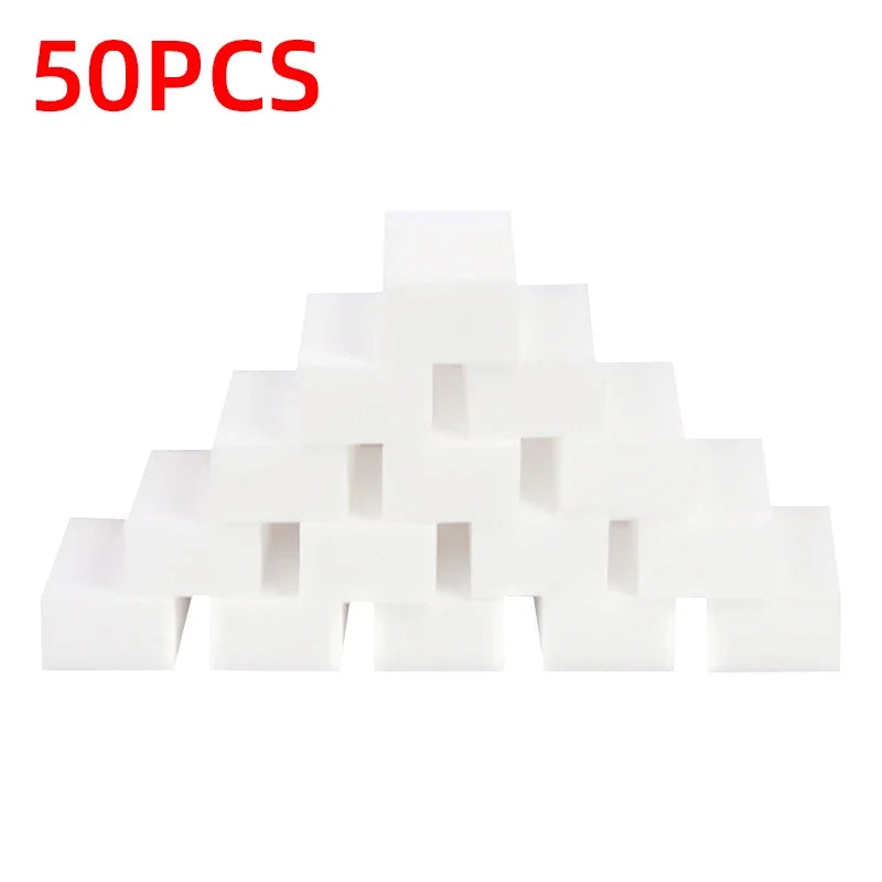 20/50/100 Pack Magic Melamine Sponge Eraser, Multi-Scene White Cleaning Sponge for Kitchen Bathroom Office Dish Washing Tools