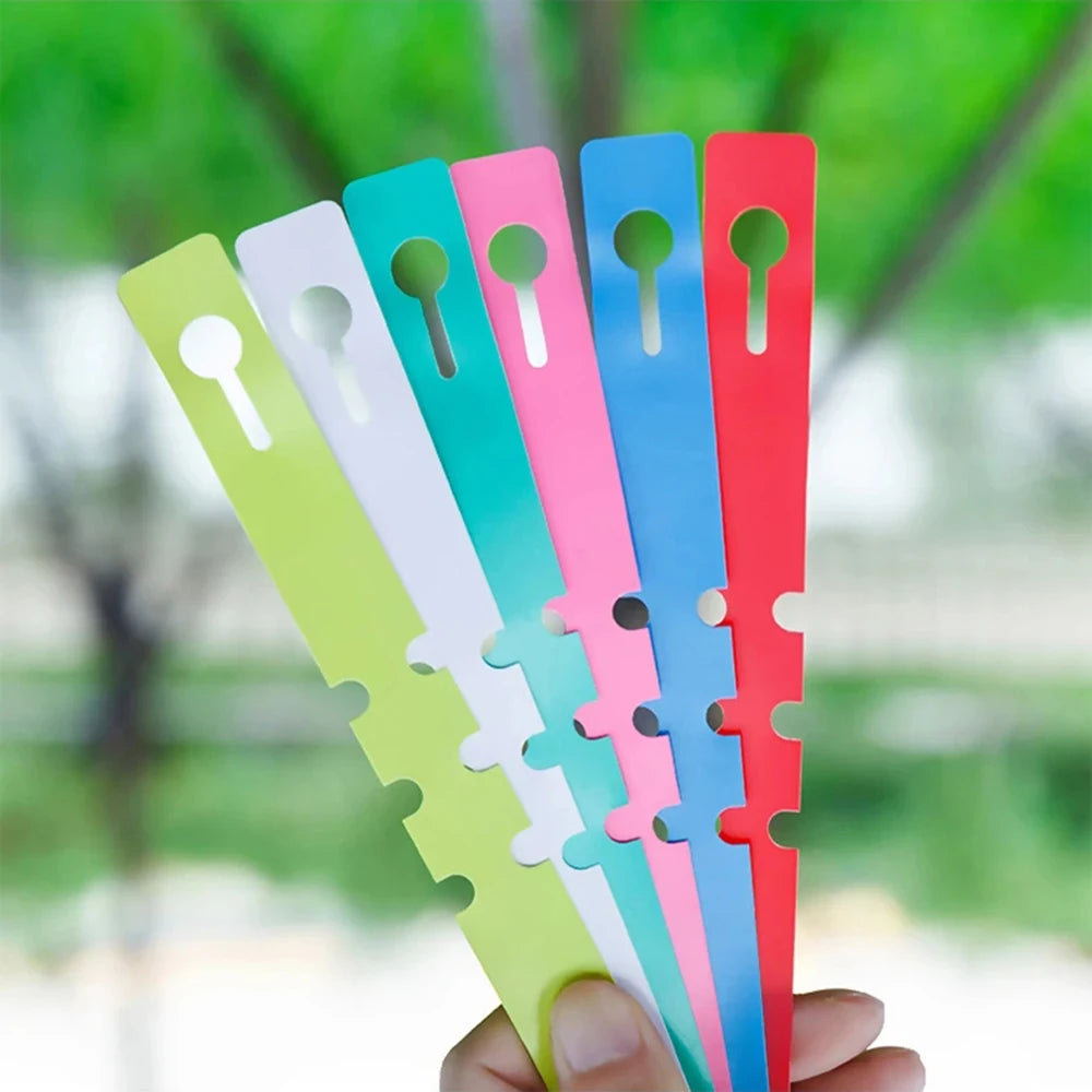 Garden100PCS Pvc Waterproof Ring For Flower Plant Labels, Seedlings, Orchids, Garden Floral Markers, Plastic Signboards