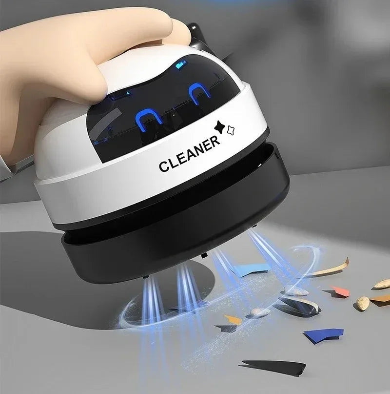 Mini Desktop Vacuum Cleaner Handheld Wireless Cleaner Portable Desktop Sweeper Office Home Cleaning Tools Pencil Eraser Crumbs