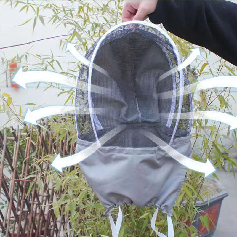 Anti Bee Hat Beekeeper Beehive Beekeeping Cowboy Hat Mosquito Bee Insect Net Veil Head Face Protector Beekeeper Equipment