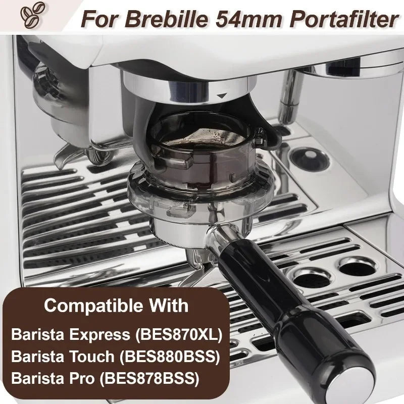 54mm Dosing Funnel for Breville Barista And Bambino Espresso Machines - Prevents Coffee Grounds Spill over Espresso Dosing Tool