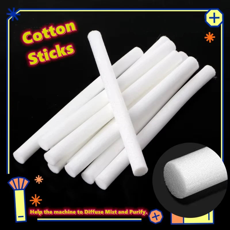 20pcs Mini USB Powered Humidifier Sticks 0.8cm X 8cm Portable Personal Desktop Room Filter Refill Wicks for Desktop Room Humidif
