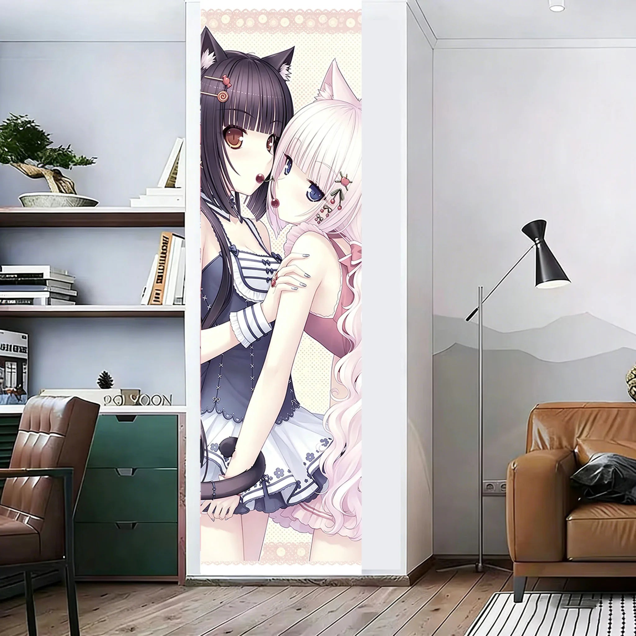 N-Nekopara Tapestry Old-school Kawaii Anime Girls Tapestry Game Girls Large Long Tapestry Suitable For Bedroom Dorm Wall Decor