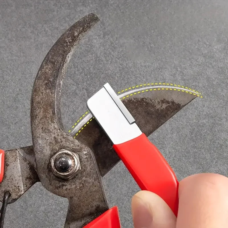 “Precision Edge” Professional Kitchen Knife Sharpener - Tungsten and Diamond Ceramic Whetstone for All Blades, Including Garden Scissors