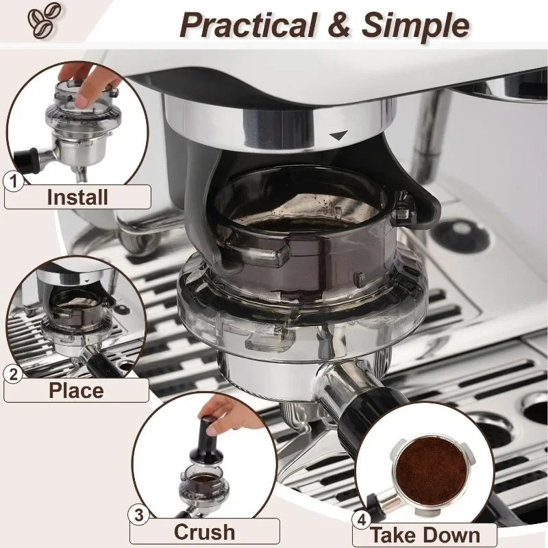 54mm Dosing Funnel for Breville Barista And Bambino Espresso Machines - Prevents Coffee Grounds Spill over Espresso Dosing Tool