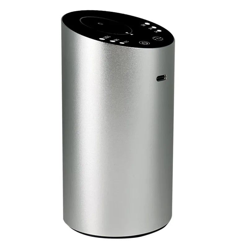 Wireless Car Aroma Diffuser Rechargeable Fragrance Humidifier with 20ml Empty Essential Oil Bottle for Car Bedroom Home