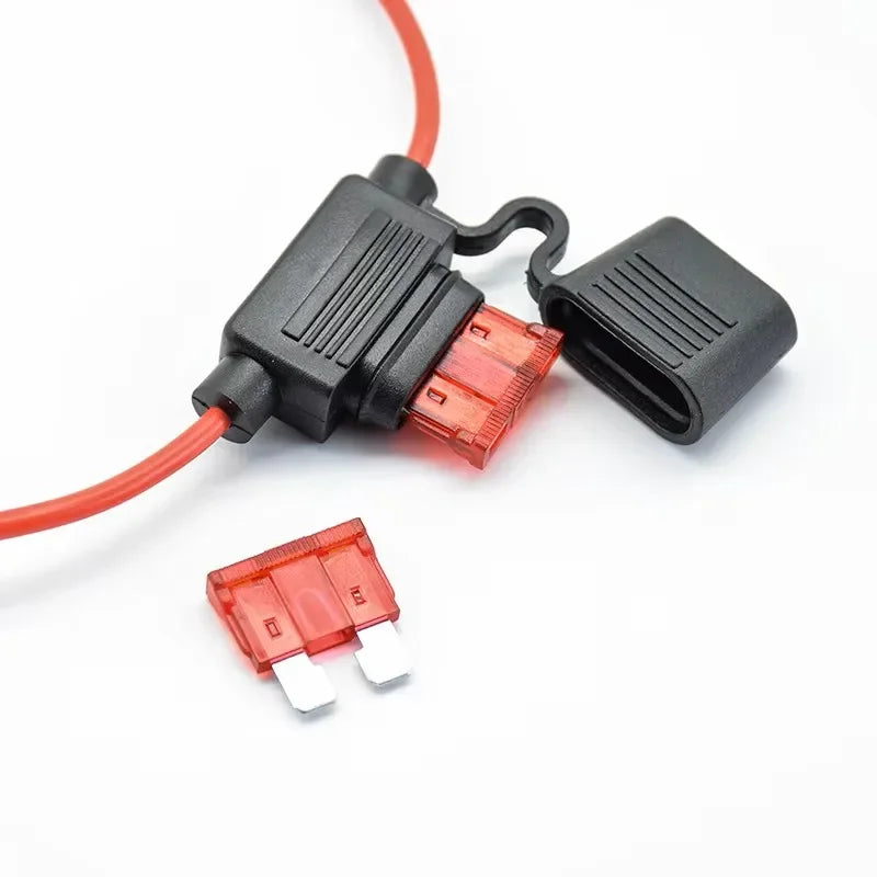 1Set Waterproof Power Socket Small Blade Type inline InLine Fuse Holders with 10A Fuse auto Car Replacement Fuses