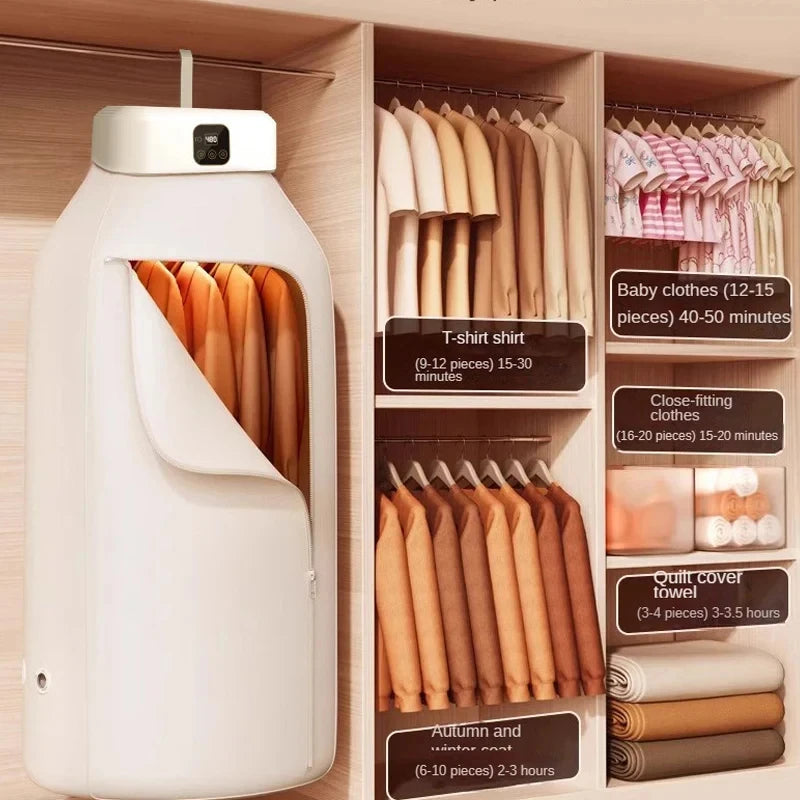 HOMEFISHMultifunctional Dryer Electric Clothes Home Cabinet Floor Machine Dryers Warm Air Dryer With Timing Home with Remote
