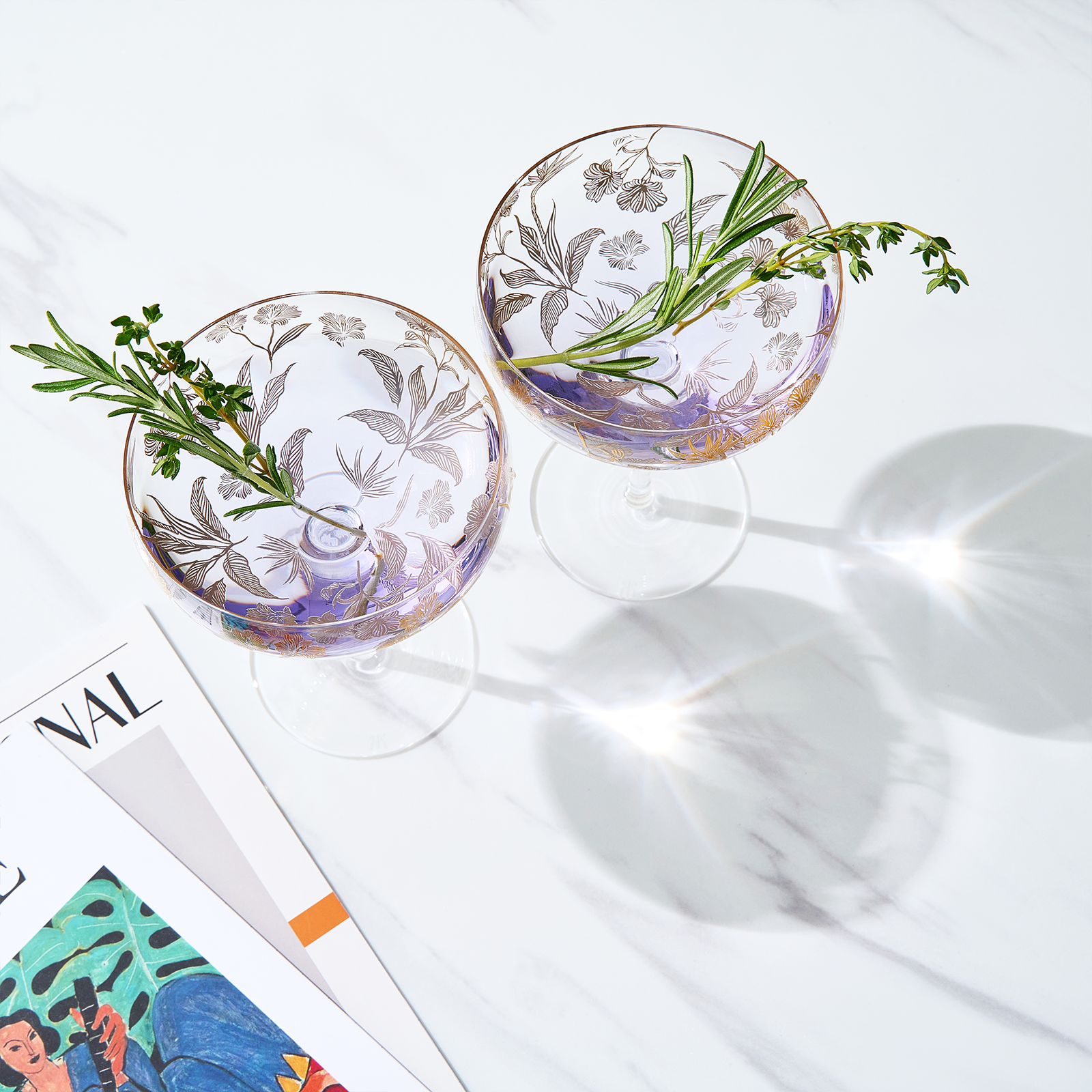 Trevi Champagne Coupe, Cocktail Glassware, Set of 2