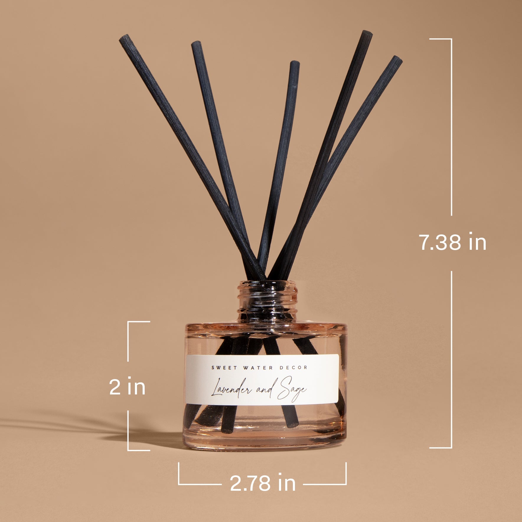 Hello Fall Tinted Glass Jar Reed Diffuser