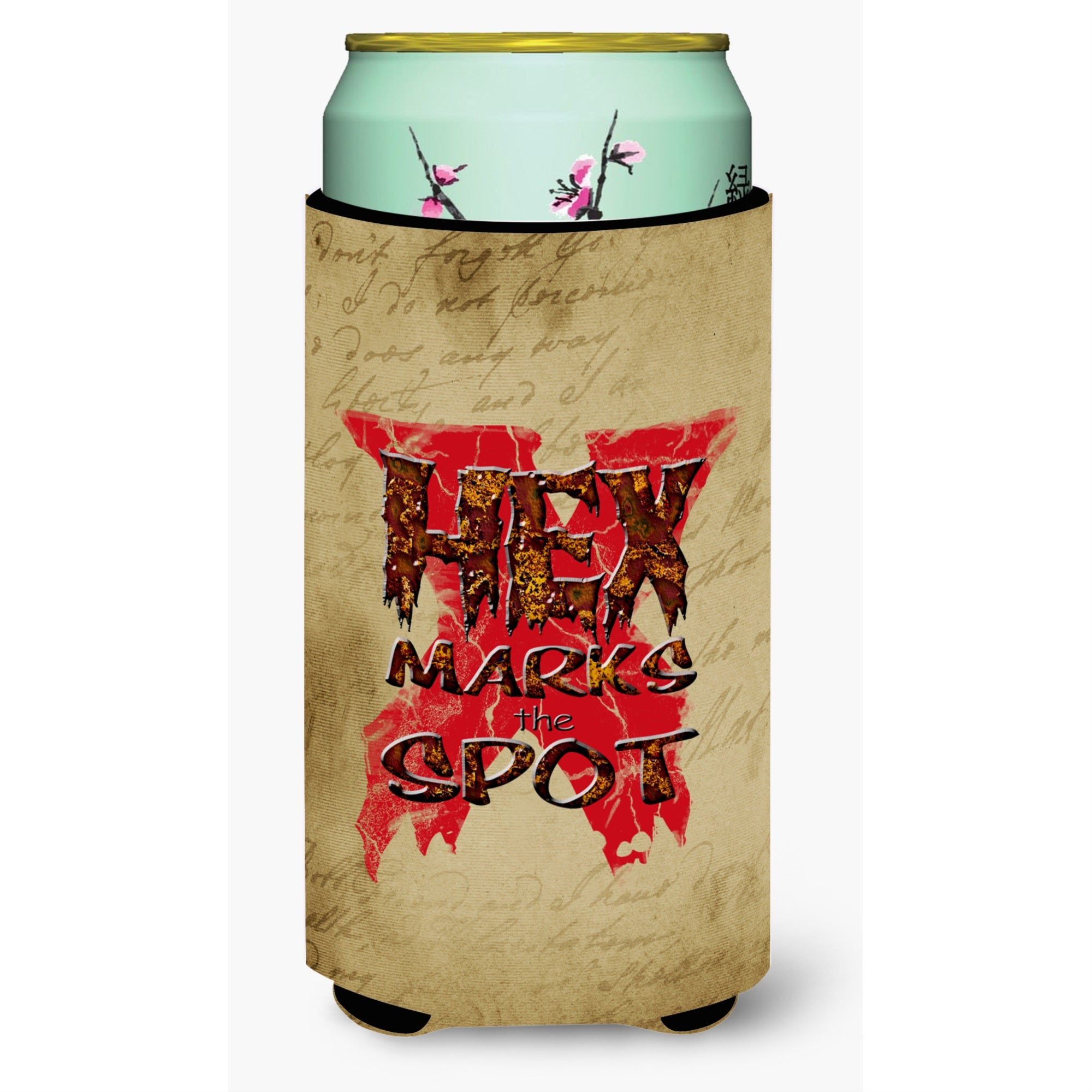 Hex Marks The Spot Halloween  Tall Boy Beverage Insulator Beverage Insulator Hugger