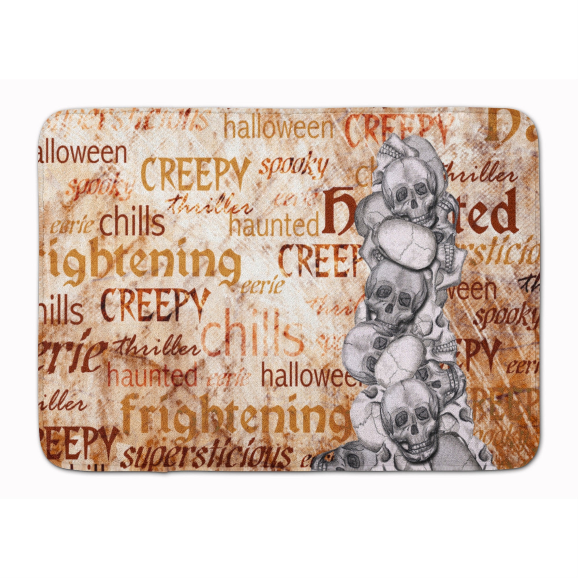 'Caroline'S Treasures Creepy, Haunted And Frightful Halloween Floor Mat, 19'''' X 27'''', Multicolor''